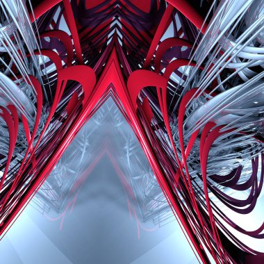 3d illustration of science technology concept