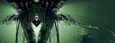 3d illustration of science technology concept