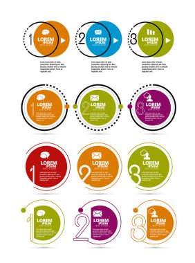 Infographic vector elements for business presentation