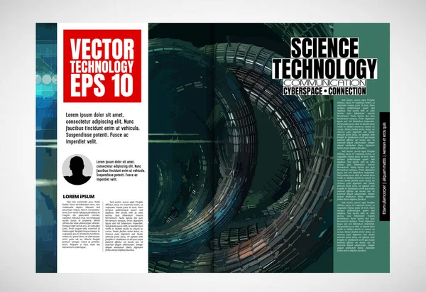 Template Vector Design Ready Use Brochure Annual Report Magazine — Stock Vector
