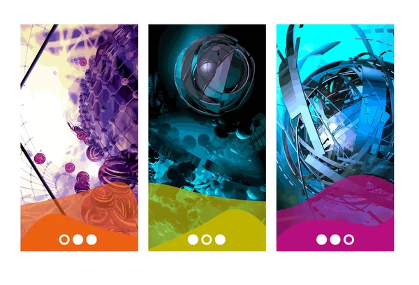 Estilo Tecnología Futurista Elegantes Banners Fondo Tecnología Presentaciones Vector — Archivo Imágenes Vectoriales