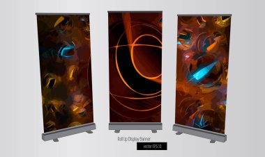 Profesyonel işletmeler pankart dizayn eder. Düzenlemesi kolay vektör