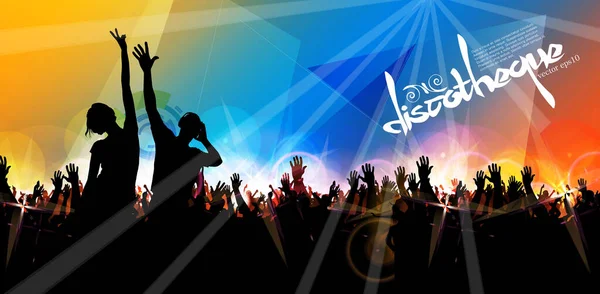 Nachtleven Muziekfestival Concept Illustratie Klaar Voor Banner Poster — Stockvector