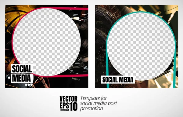 Editable Modern Template Social Media Promo Template Social Media Banner — Stockvector