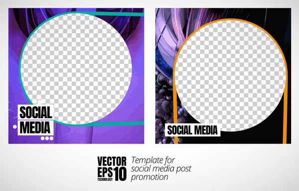 Editable Modern Template Social Media Promo Template Social Media Banner — Stockvector