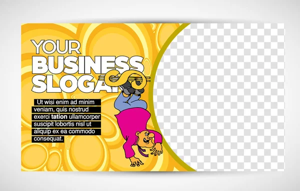 Creative Modern Colorful Banner Template Creative Social Media Layout Business — Archivo Imágenes Vectoriales