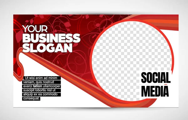 Modern Corporate Frame Creative Social Media Layout Ready Use Vector — Archivo Imágenes Vectoriales