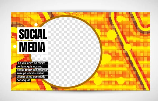 Modern Corporate Frame Creative Social Media Layout Ready Use Vector — Vector de stock