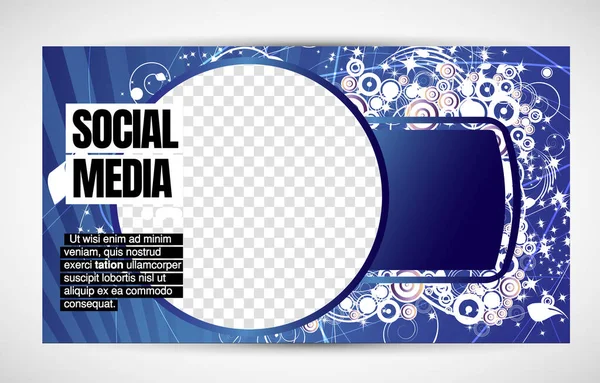 Modern Corporate Frame Creative Social Media Layout Ready Use Vector — Stockvektor