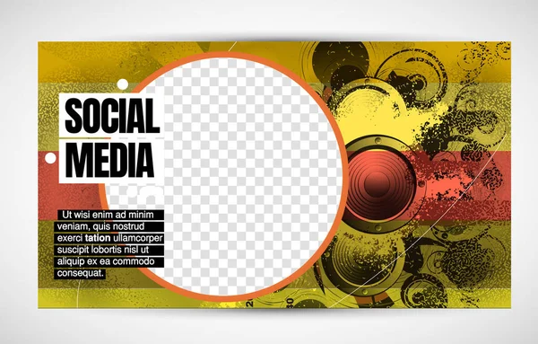 Modern Corporate Frame Creative Social Media Layout Ready Use Vector — Vettoriale Stock