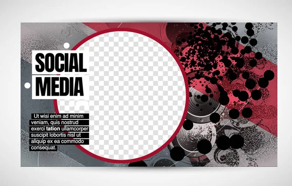 Modern Corporate Frame Creative Social Media Layout Ready Use Vector — Stockvektor