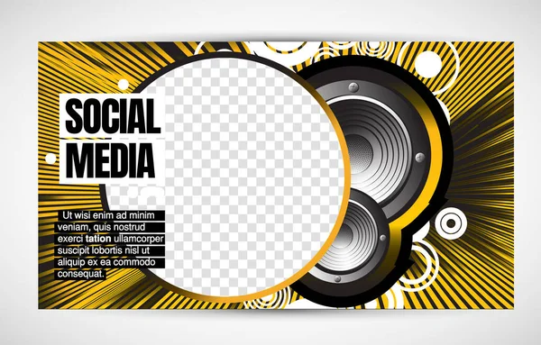 Modern Corporate Frame Creative Social Media Layout Ready Use Vector — Stockvektor