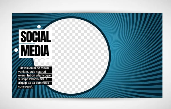 Modern Corporate Frame Creative Social Media Layout Ready Use Vector — Stockvektor