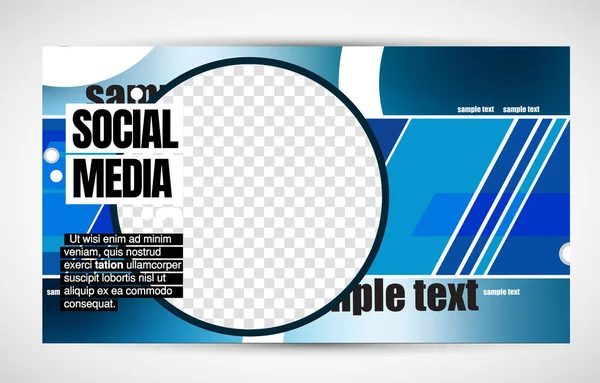 Modern Corporate Frame Creative Social Media Layout Ready Use Vector — vektorikuva