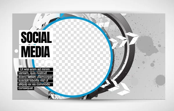 Modern Corporate Frame Creative Social Media Layout Ready Use Vector — Stockvektor