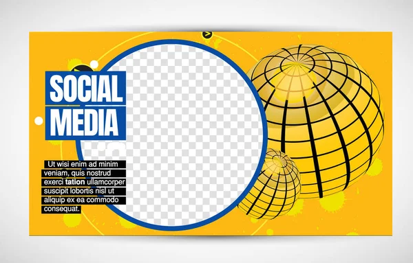 Marco Corporativo Moderno Diseño Creativo Redes Sociales Listo Para Uso — Archivo Imágenes Vectoriales