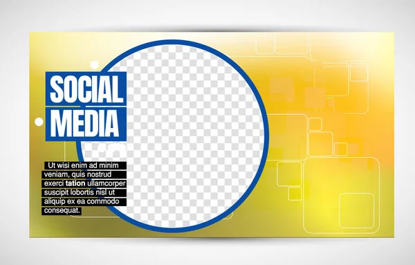 Modern Corporate Frame Creative Social Media Layout Ready Use Vector — Stockvektor