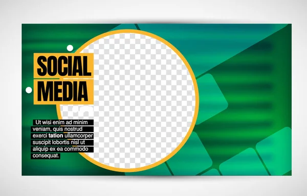 Modern Corporate Frame Creative Social Media Layout Ready Use Vector — Stockvektor