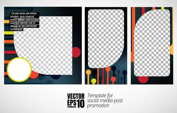 Modern Corporate Frame Creative Social Media Layout Ready Use Vector — Stockvector