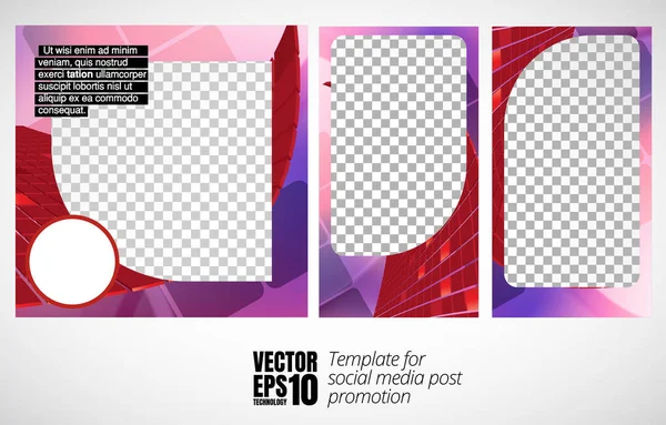 Modern Corporate Frame Creative Social Media Layout Ready Use Vector — Stockvector