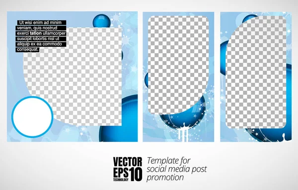 Modern Corporate Frame Creative Social Media Layout Ready Use Vector — Stok Vektör