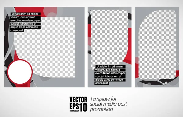 Modern Corporate Frame Creative Social Media Layout Ready Use Vector — Stock Vector