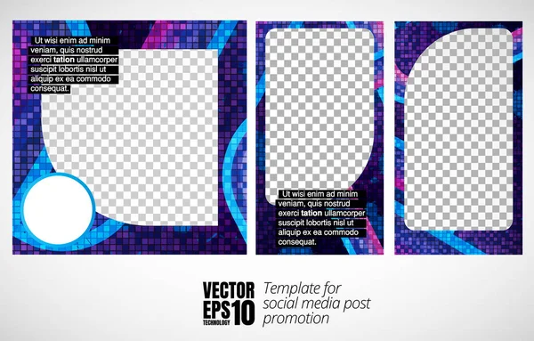 Modern Corporate Frame Creative Social Media Layout Ready Use Vector — Stockvector