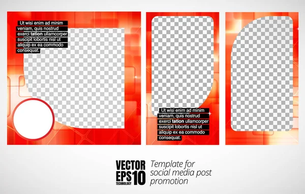 Modern Corporate Frame Creative Social Media Layout Ready Use Vector — Stockvector