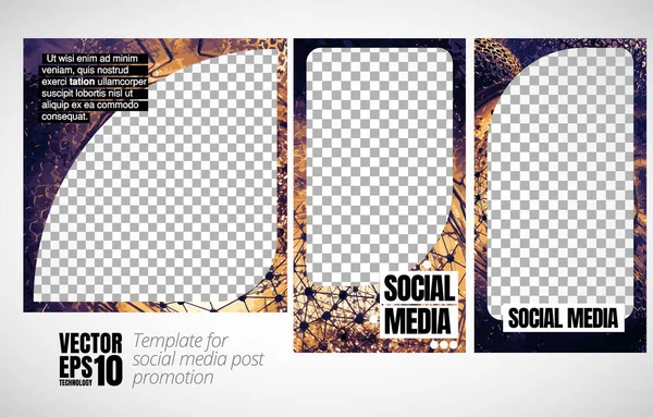Modern Corporate Frame Creative Social Media Layout Ready Use Vector — Διανυσματικό Αρχείο