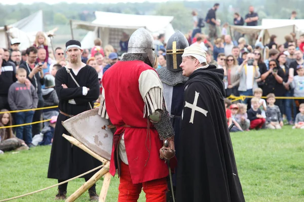 Czersk Poland June 2022 Historical Picnic Swedes Castle Horse Show — Stock Photo, Image