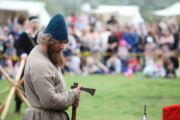 Czersk Poland June 2022 Historical Picnic Swedes Castle Horse Show — Stock Photo, Image