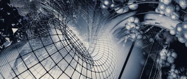 Gelecekçi teknoloji tarzı. Teknoloji sunumları için mükemmel bir geçmiş. 3d illüstrasyon