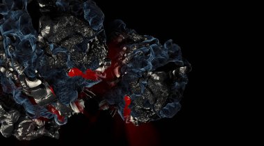 Gelecekçi teknoloji tarzı. Teknoloji sunumları için mükemmel bir geçmiş. 3d illüstrasyon