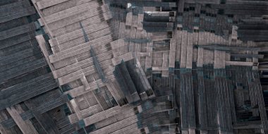 Gelecekçi teknoloji tarzı. Teknoloji sunumları için mükemmel bir geçmiş. 3d illüstrasyon