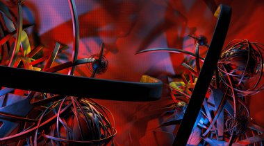 Gelecekçi teknoloji tarzı. Teknoloji sunumları için mükemmel bir geçmiş. 3d illüstrasyon