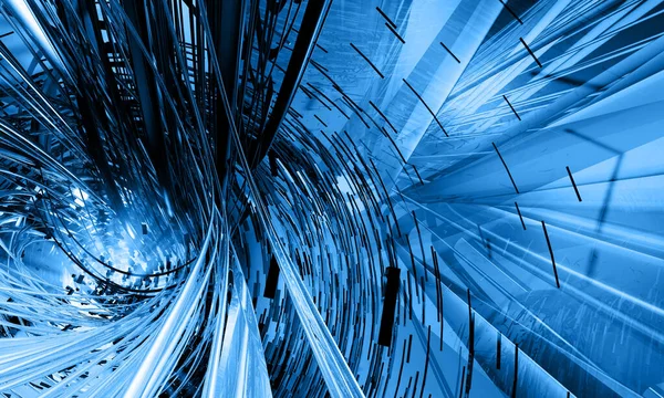 Futuristic Technology Style Elegant Blue Background Business Tech Presentations Illustartion — 图库照片