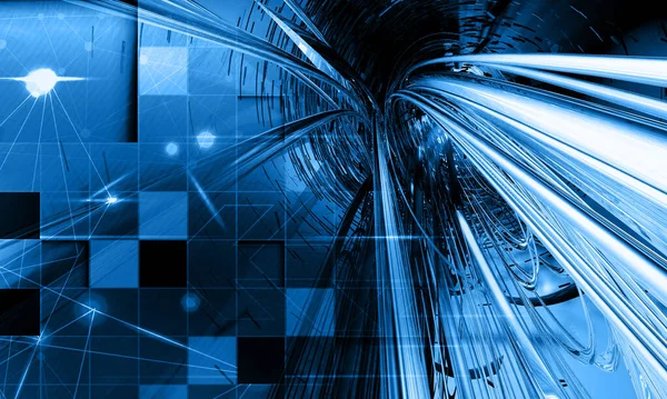 Futuristische Technologie Stijl Elegante Blauwe Achtergrond Voor Business Tech Presentaties — Stockfoto
