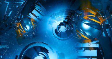 Gelecekçi teknoloji tarzı. Teknoloji sunumları için mükemmel bir geçmiş. 3d illüstrasyon