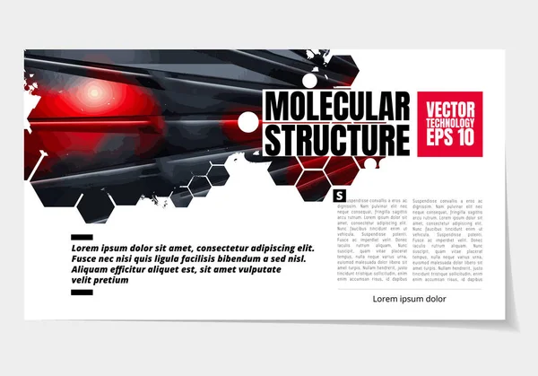 Abstract Technology Presentation Slide Templates Vector — Stockvector