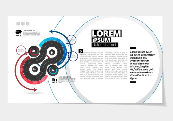 Elegant Layout Business Presentation Vector Illustartion — Stock Vector