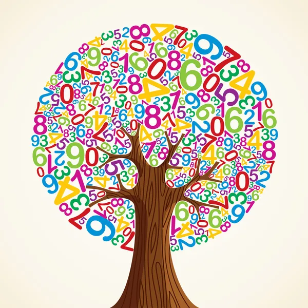 Okul eğitim kavramı ağaç el — Stok Vektör