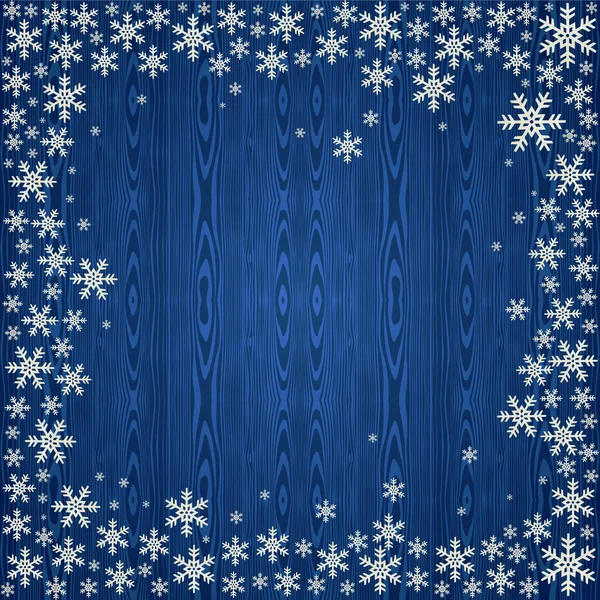 Navidad copos de nieve fondo — Vector de stock