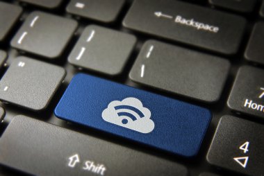 Mavi bulut rss klavye tuşu, internet iş backgro bilgi işlem