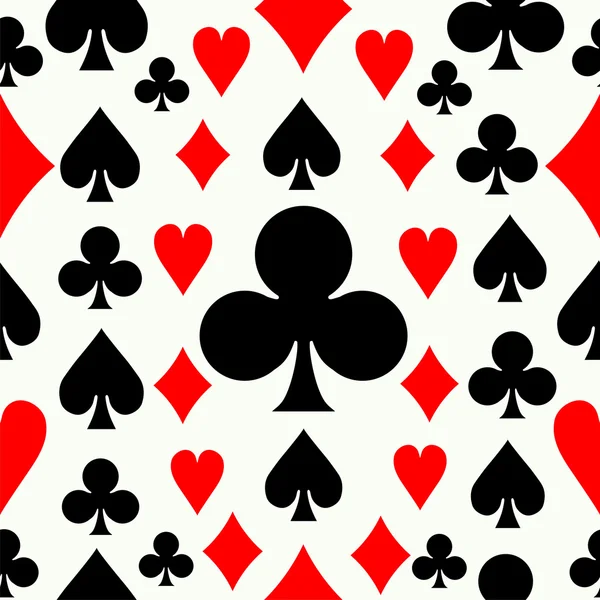 Fondo de patrón de poker sin costura — Archivo Imágenes Vectoriales