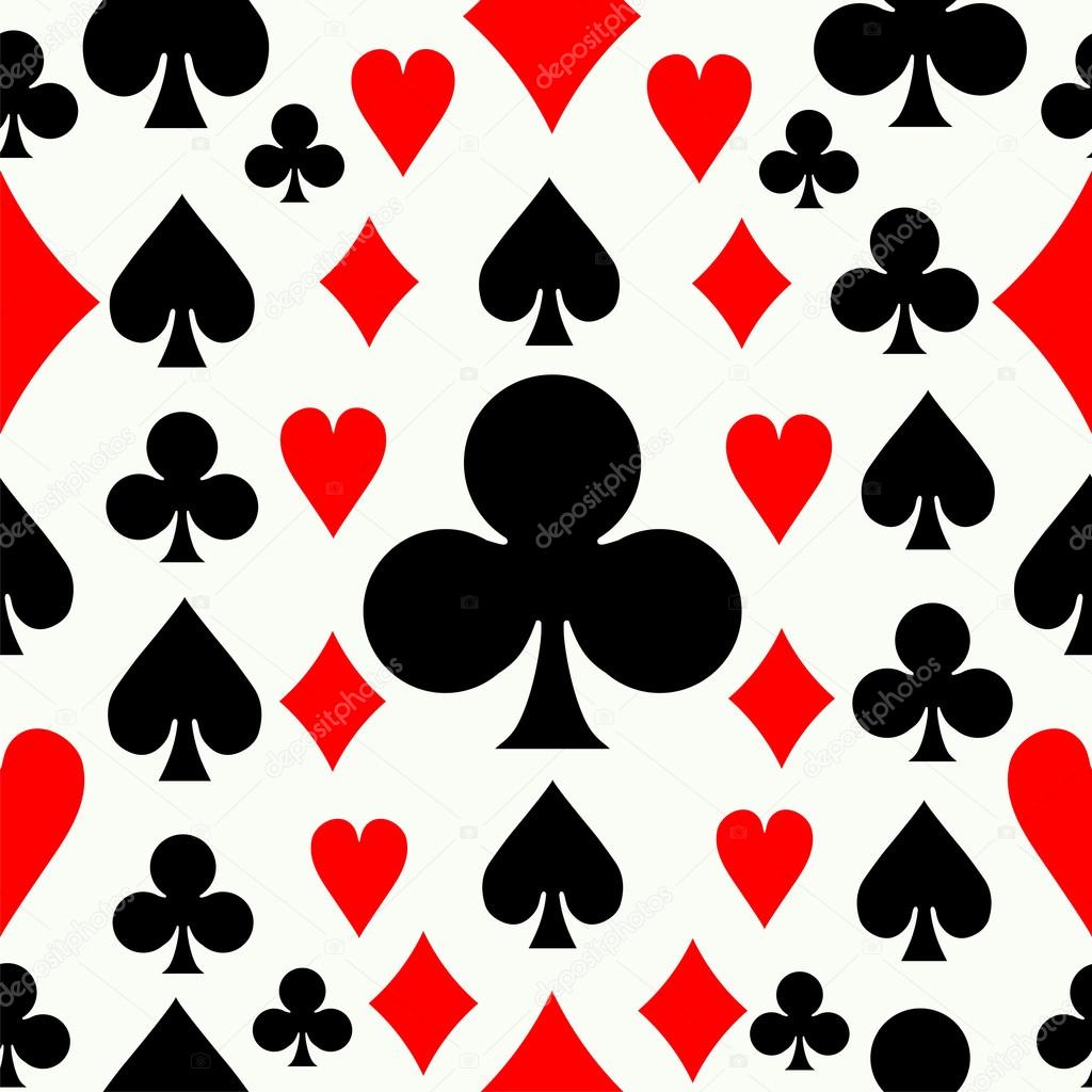 Seamless poker pattern background