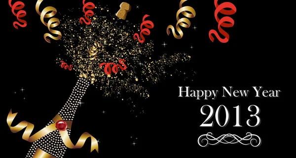 Mutlu yeni yıl 2013 afiş — Stok Vektör