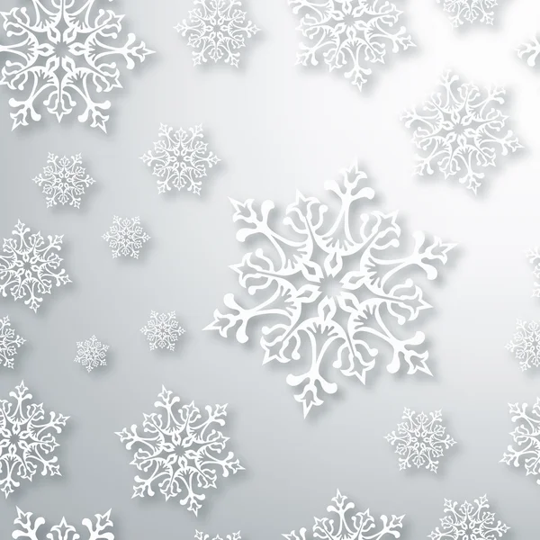 Contemporary Christmas snowflakes pattern — Stock Vector