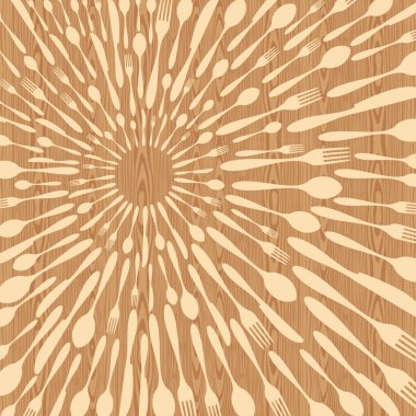 çatal bıçak takımı siluet çağdaş Radyal arka plan