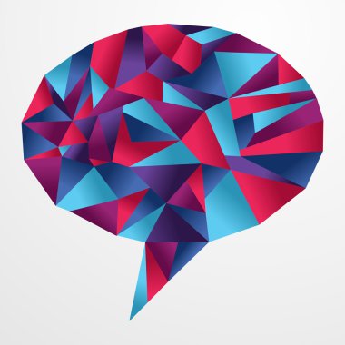 Origami sosyal konuşma balonu