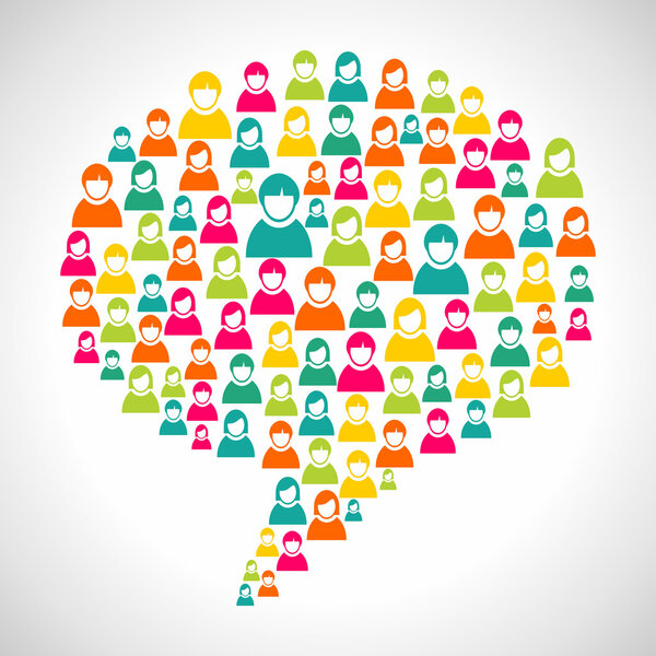 Diversity speech bubble